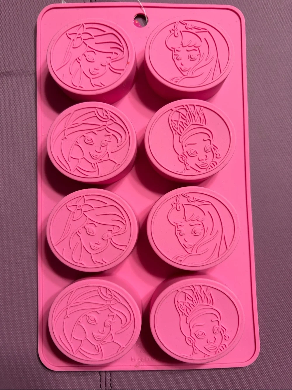 4/$20 bundle Disney Princess Pink Silicone Ice tray